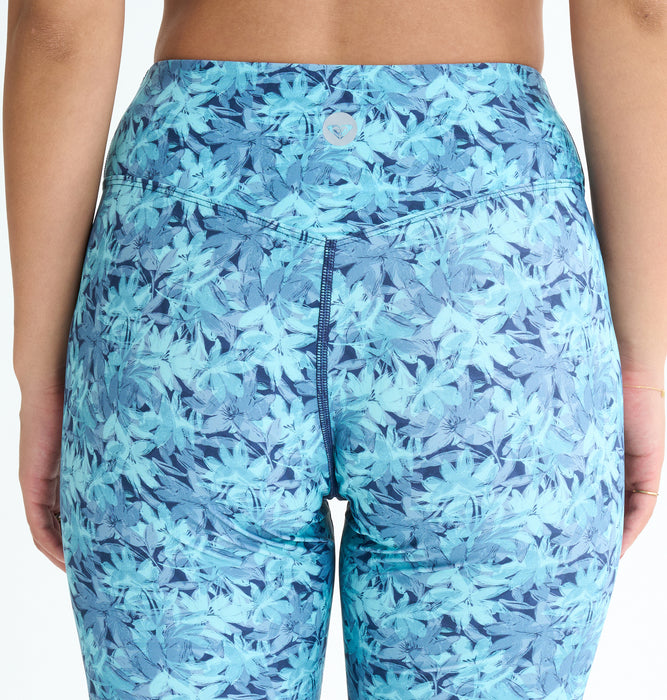 Roxy Fitness HAVE A GREAT DAY LEGGINGS ウィメンズ フィットネス 水陸両用レギンス フルレングス 速乾・UVカット<2025FW FITNESS SEASONAL PRINT>