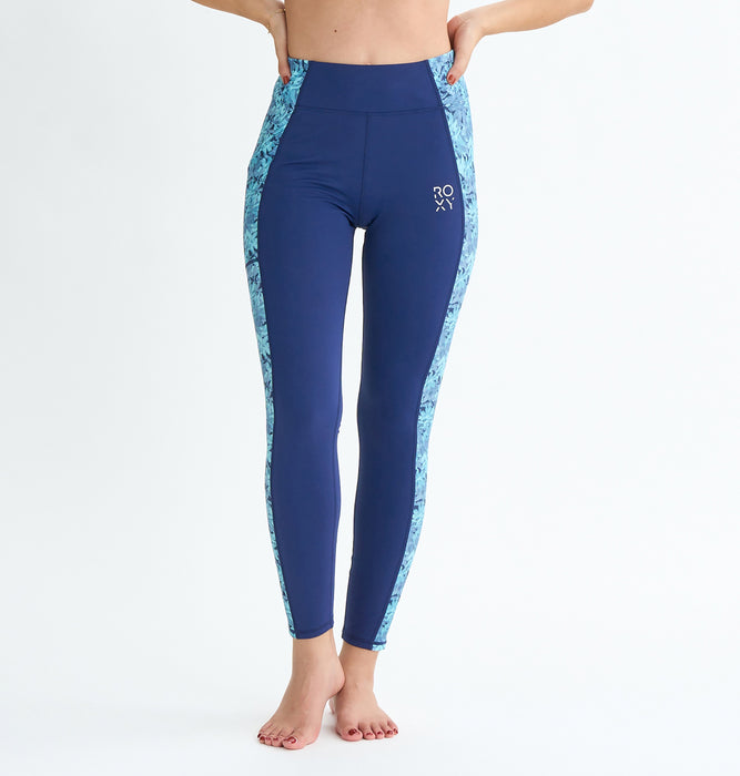 Roxy Fitness HAVE A GREAT DAY LEGGINGS VER2 ウィメンズ フィットネス 裏起毛レギンス フルレングス 速乾・UVカット <2025FW FITNESS SEASONAL PRINT>