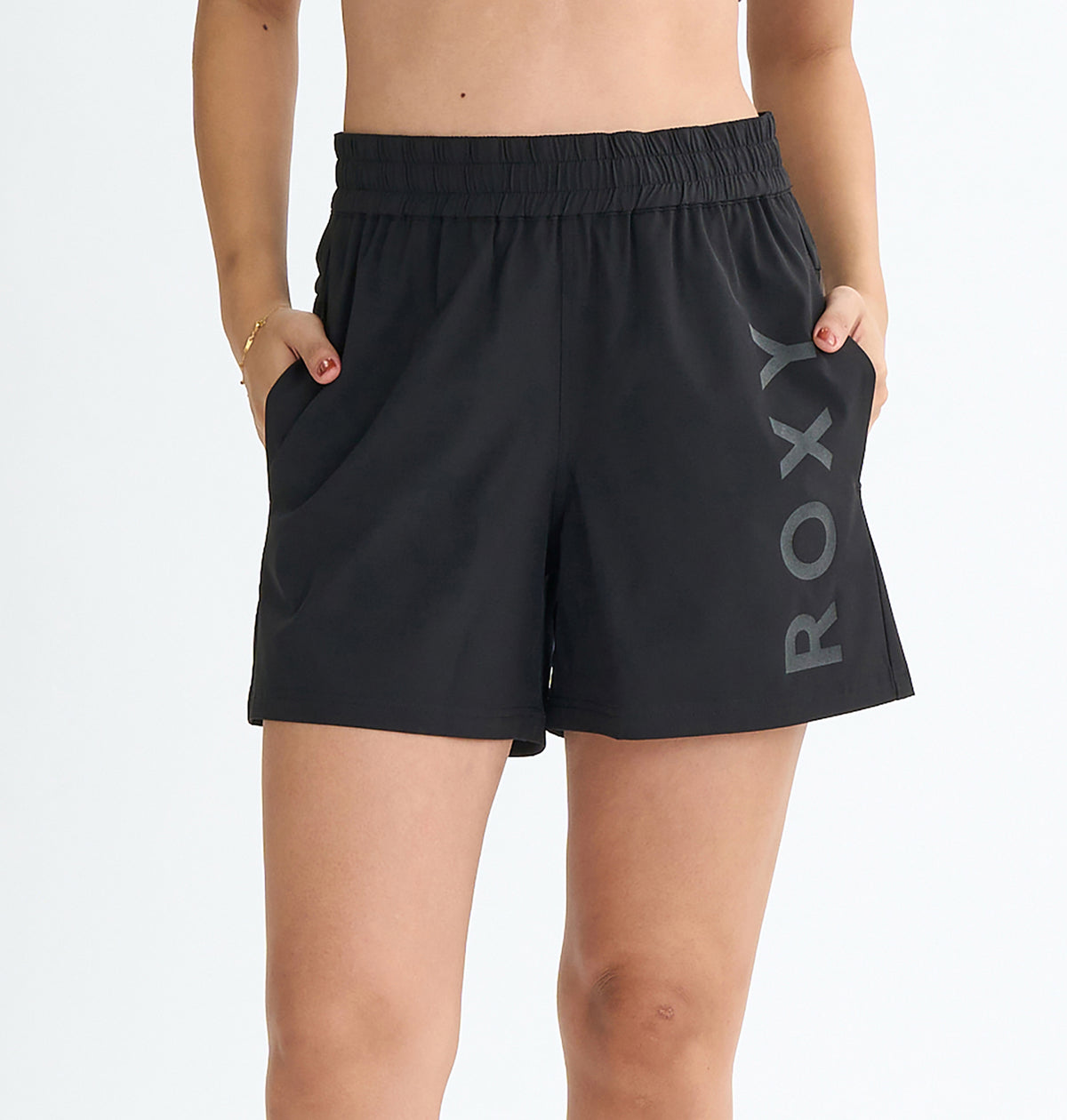 ROXY ブラック ショートジョン Roxy Fitness MY 1ST ROXY SHORTS ウィメンズ フィットネス 4WAY