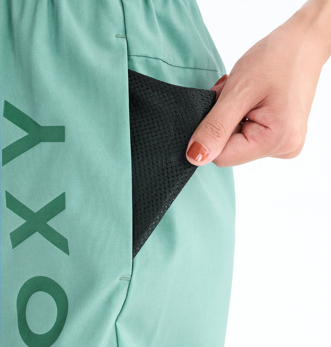 【OUTLET】Roxy Fitness MY 1ST ROXY SHORTS ウィメンズ フィットネス 4WAYストレッチ ョート丈パンツ 速乾・UVカット <2025FW MT 1ST ROXY>