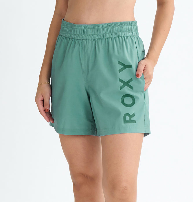 【OUTLET】Roxy Fitness MY 1ST ROXY SHORTS ウィメンズ フィットネス 4WAYストレッチ ョート丈パンツ 速乾・UVカット <2025FW MT 1ST ROXY>