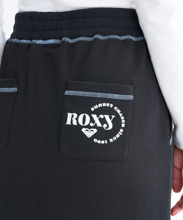 【OUTLET】Roxy JIVY SKIRTS ウィメンズ ロングスカート 裏毛