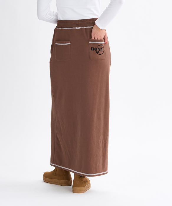didizizi 浮かぶラッコJQSK ロングスカート OUTLET FAMILY SALE】Roxy JIVY SKIRTS ウィメンズ ロングスカート 裏毛