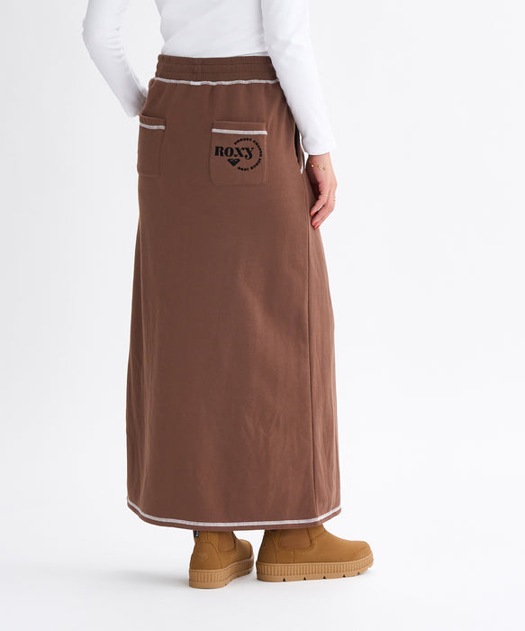 【OUTLET】Roxy JIVY SKIRTS ウィメンズ ロングスカート 裏毛