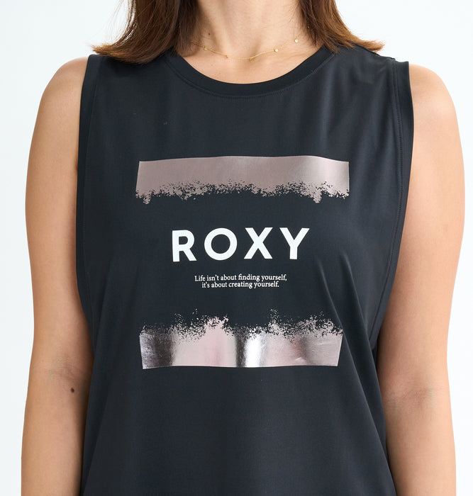 Roxy Fitness BRIGHTEN YOUR LIFE TANK ウィメンズ フィットネス 水陸両用タンクトップ 速乾・UVカット<2025FW ACTIVE BY NATURE COLLECTION>