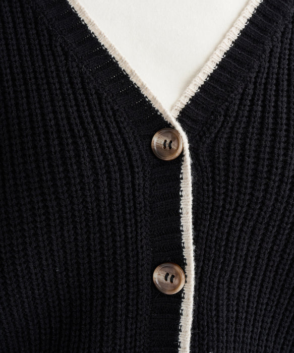 Roxy HORIZON CARDIGAN ウィメンズ ドロップショルダーカーディガン ミドルゲージ <2025FW HEART WAVE>