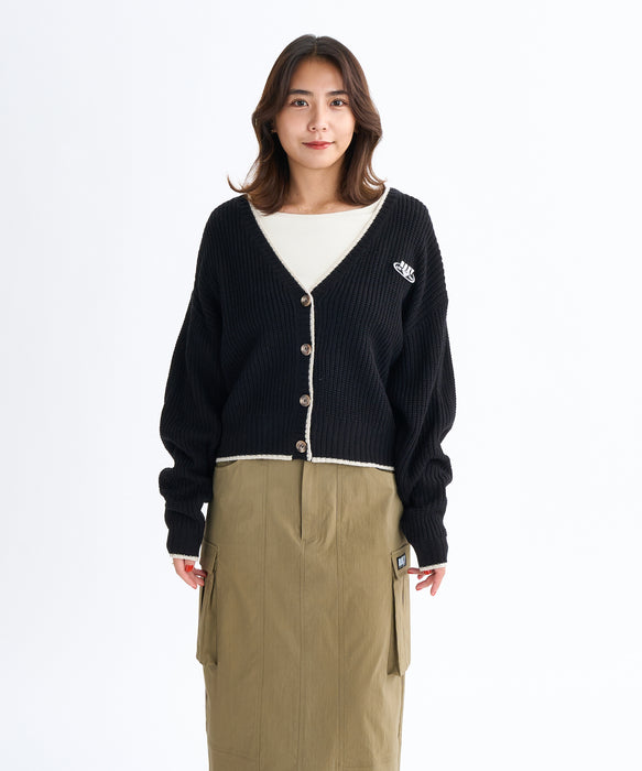 Roxy HORIZON CARDIGAN ウィメンズ ドロップショルダーカーディガン ミドルゲージ <2025FW HEART WAVE>