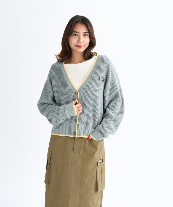 Roxy HORIZON CARDIGAN ウィメンズ ドロップショルダーカーディガン ミドルゲージ <2025FW HEART WAVE>