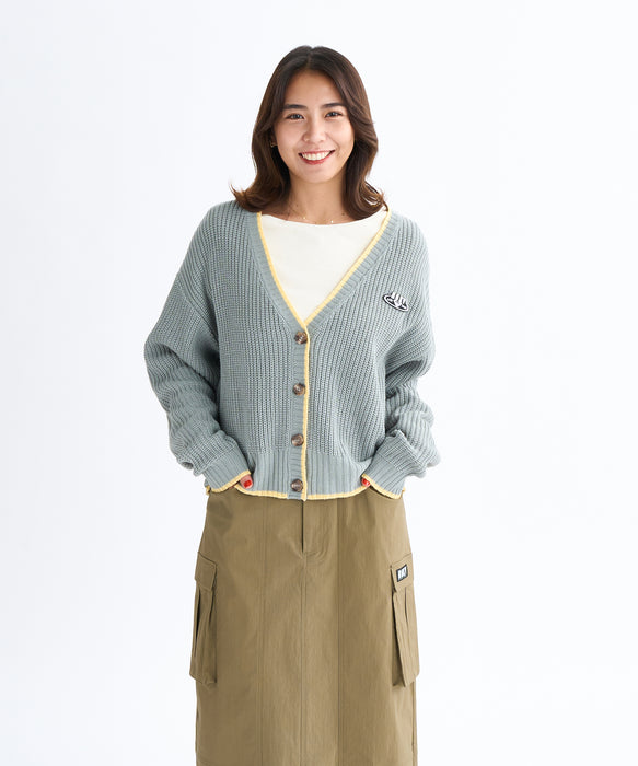 Roxy HORIZON CARDIGAN ウィメンズ ドロップショルダーカーディガン ミドルゲージ <2025FW HEART WAVE>