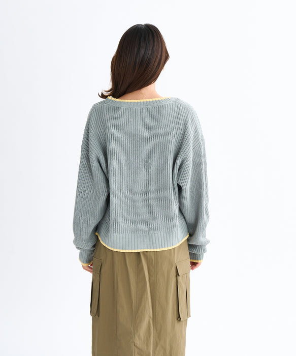 Roxy HORIZON CARDIGAN ウィメンズ ドロップショルダーカーディガン
