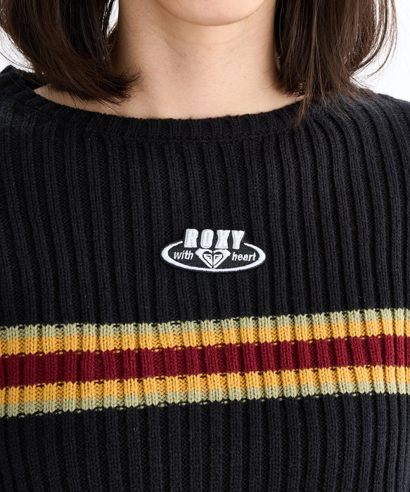 Roxy HORIZON SWEATER ウィメンズ ドロップショルダーセーター ワイドシルエット <2025FW HEART WAVE>