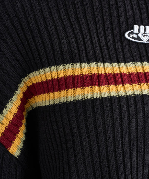 Roxy HORIZON SWEATER ウィメンズ ドロップショルダーセーター ワイドシルエット <2025FW HEART WAVE>