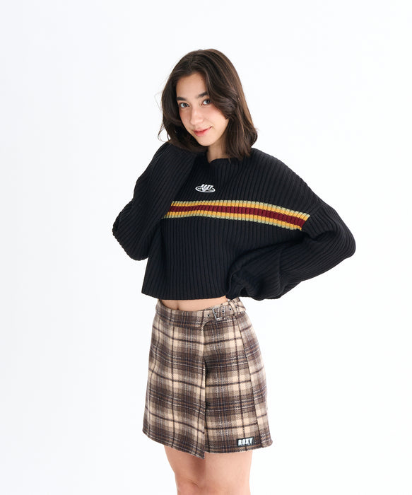Roxy HORIZON SWEATER ウィメンズ ドロップショルダーセーター ワイドシルエット <2025FW HEART WAVE>