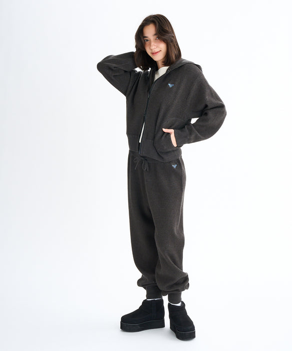 Roxy HEART  WAVE KNIT HOODIE ウィメンズ ダブルジップニットフーディ <2025FW HEART WAVE>