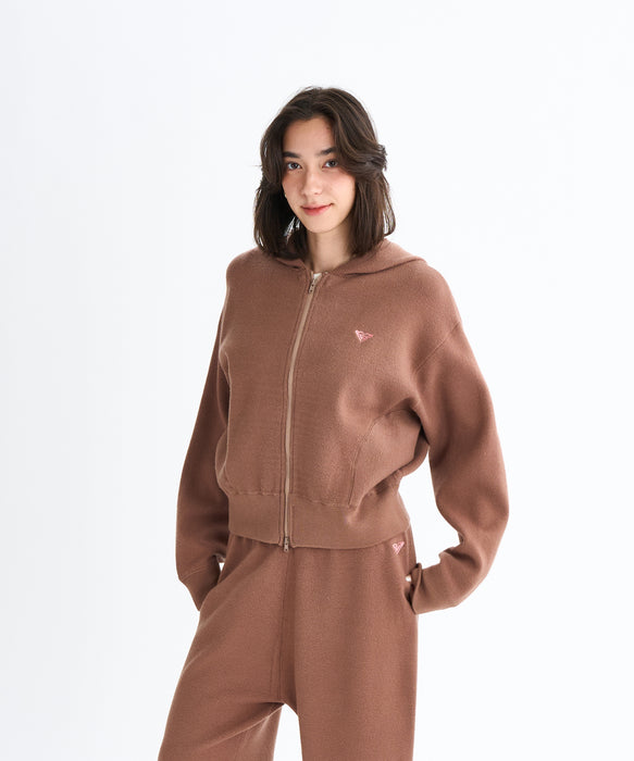 Roxy HEART  WAVE KNIT HOODIE ウィメンズ ダブルジップニットフーディ <2025FW HEART WAVE>