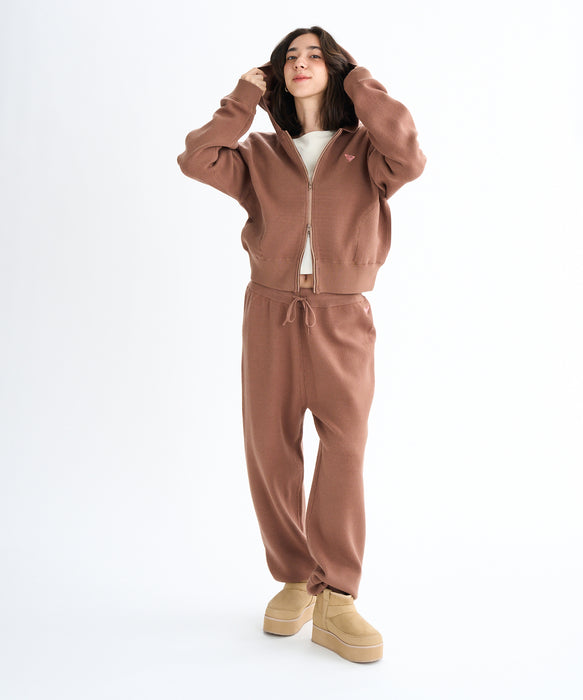 Roxy HEART  WAVE KNIT HOODIE ウィメンズ ダブルジップニットフーディ <2025FW HEART WAVE>