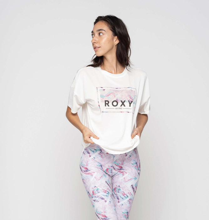 Roxy 速乾 水陸両用 Tシャツ　HEALING TIME S/S TEE