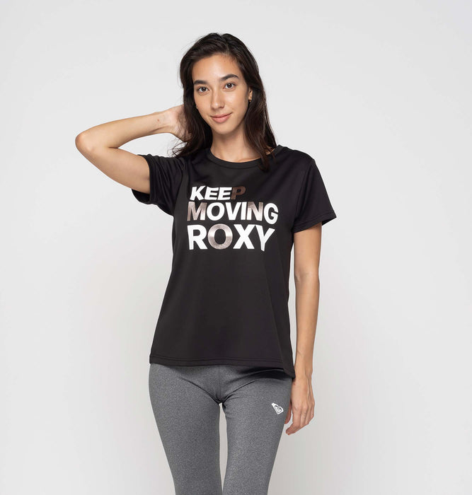 Roxy 水陸両用 速乾 UVカット Tシャツ KEEP MOVING