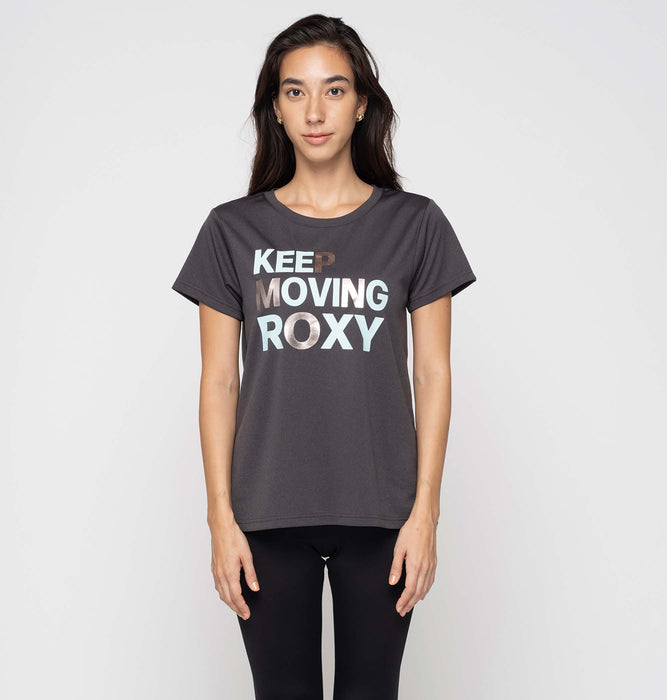 Roxy 水陸両用 速乾 UVカット Tシャツ KEEP MOVING