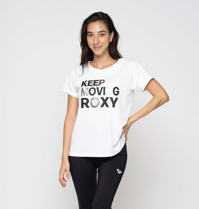 Roxy 水陸両用 速乾 UVカット Tシャツ KEEP MOVING