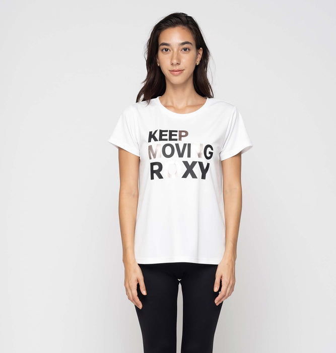 Roxy 水陸両用 速乾 UVカット Tシャツ KEEP MOVING