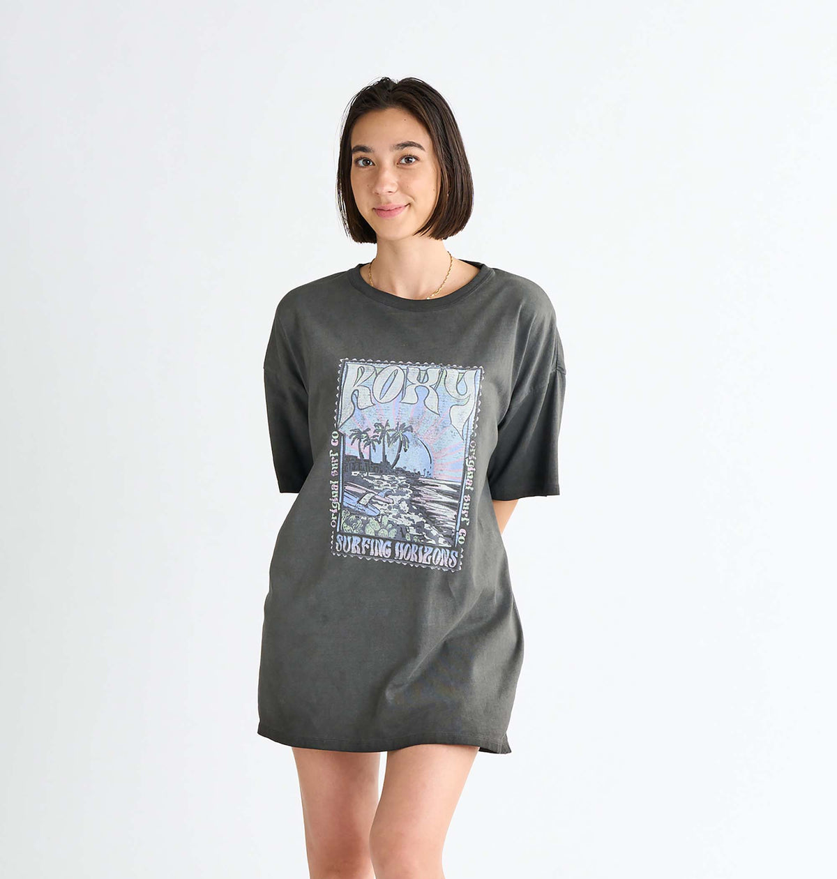 OUTLET】Roxy SURFING HORIZONS ウィメンズ 半袖Tシャツ オーバーサイズ