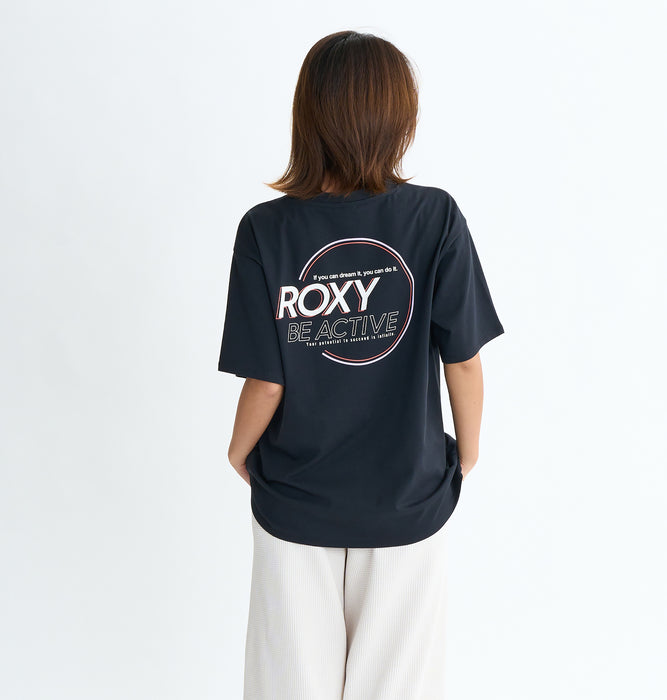 【OUTLET】Roxy Fitness BE ACTIVE TEE ウィメンズ フィットネス 半袖Tシャツ 速乾・UVカット機能<2025FW ACTIVE BY NATURE COLLECTION>