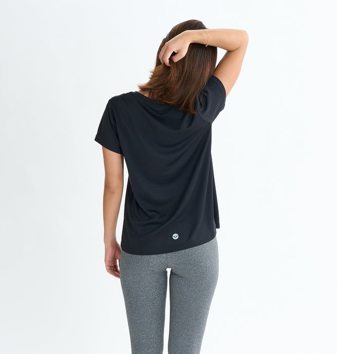 【OUTLET】Roxy Fitness ACTIVE LIFE TEE ウィメンズ フィットネス 半袖Tシャツ 水陸両用 速乾・UVカット<2025FW ACTIVE BY NATURE COLLECTION>