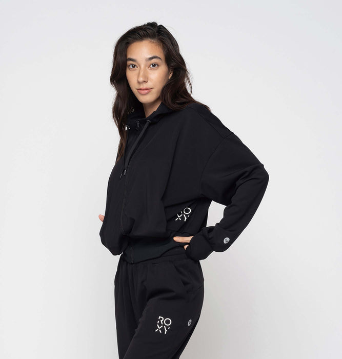 Roxy 速乾 UVカット フーディ ジップパーカー FEELING COZY HOODIE