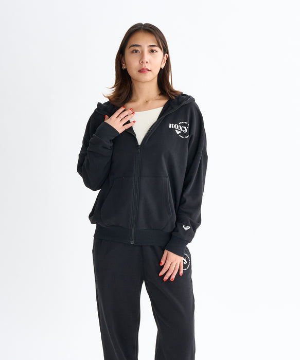 Roxy JIVY ZIP HOODIE ウィメンズ ジップアップフーディ フード付きパーカ 裏毛