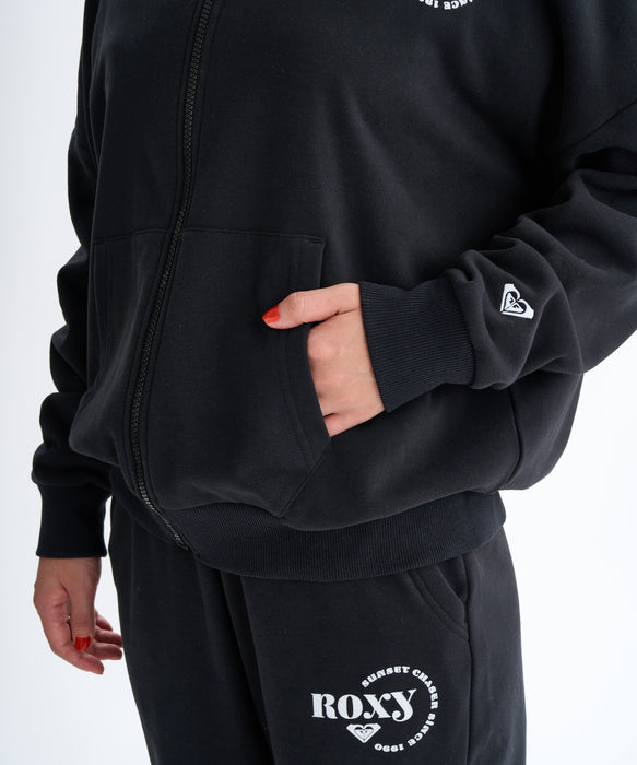 Roxy JIVY ZIP HOODIE ウィメンズ ジップアップフーディ フード付きパーカ 裏毛