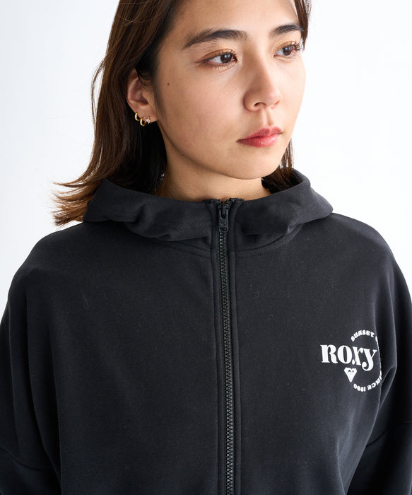 Roxy JIVY ZIP HOODIE ウィメンズ ジップアップフーディ フード付きパーカ 裏毛