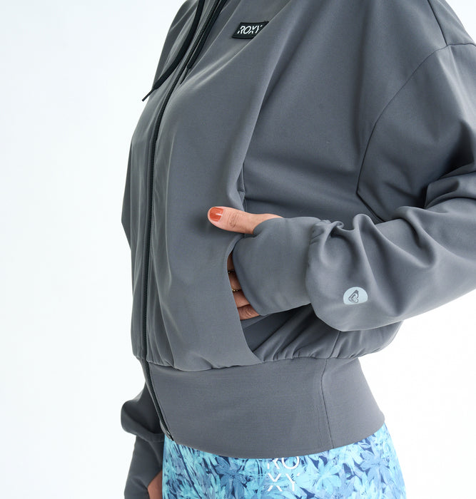 【OUTLET】Roxy Fitness YOUR ALLY HOODIE ウィメンズ フィットネス フード付きパーカ 長袖 速乾・UVカット<2025FW ACTIVE BY NATURE COLLECTION>