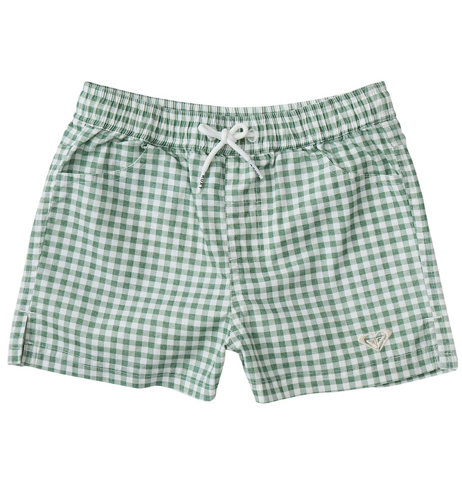 【OUTLET】Roxy MINI PICNIC GINGHAM SHORTS キッズ ボードショーツ