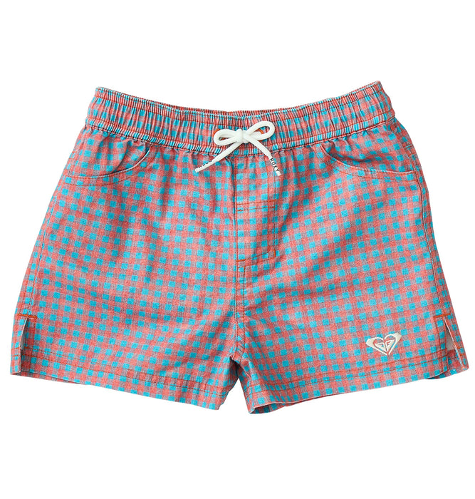 【OUTLET】Roxy MINI PICNIC GINGHAM SHORTS キッズ ボードショーツ