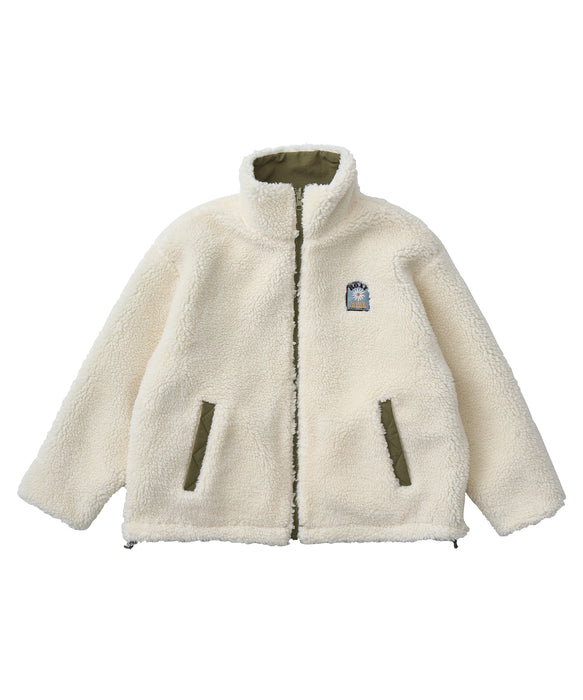 Roxy MINI CHEER UP キッズ ボア リバーシブルジャケット 撥水加工