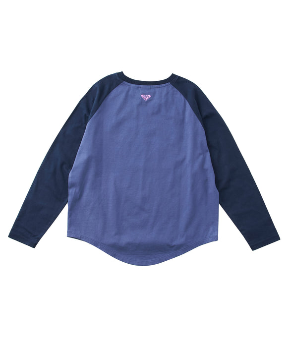 Roxy MINI ROXY HEART WAVE RAGLAN TEE キッズ ラグランスリーブ 長袖Tシャツ