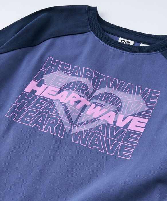Roxy MINI ROXY HEART WAVE RAGLAN TEE キッズ ラグランスリーブ 長袖Tシャツ