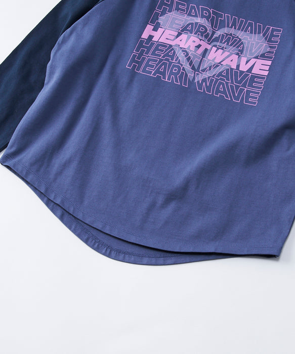 Roxy MINI ROXY HEART WAVE RAGLAN TEE キッズ ラグランスリーブ 長袖Tシャツ