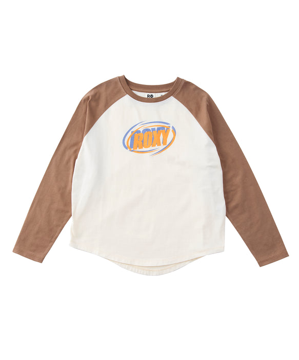 Roxy MINI ROXY HEART WAVE RAGLAN TEE キッズ ラグランスリーブ 長袖Tシャツ