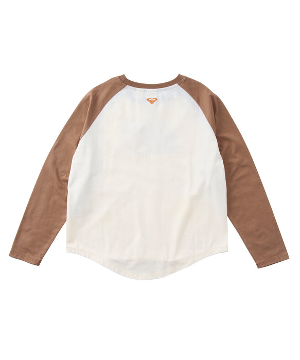 Roxy MINI ROXY HEART WAVE RAGLAN TEE キッズ ラグランスリーブ 長袖Tシャツ