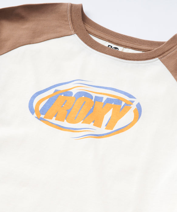 Roxy MINI ROXY HEART WAVE RAGLAN TEE キッズ ラグランスリーブ 長袖Tシャツ