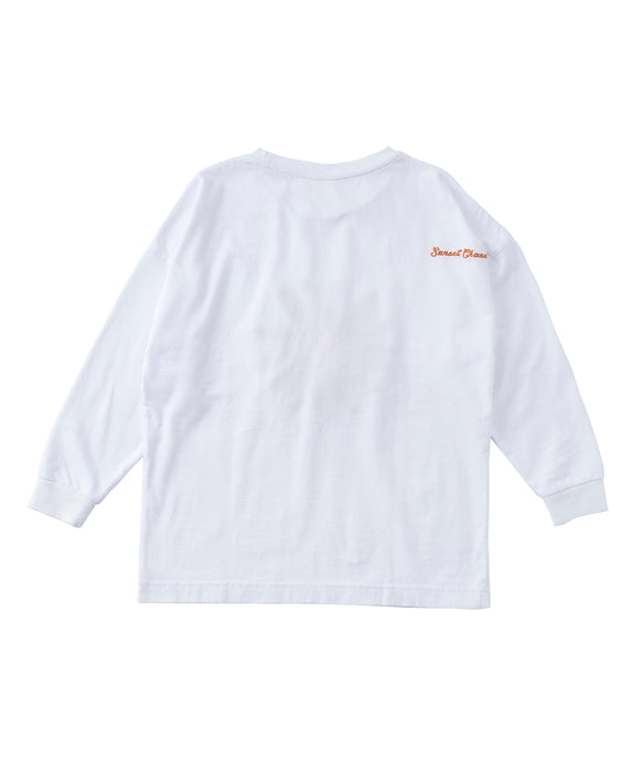 Roxy MINI BELLIS S/STEE キッズ フラワーモチーフ 長袖Tシャツ 袖口
