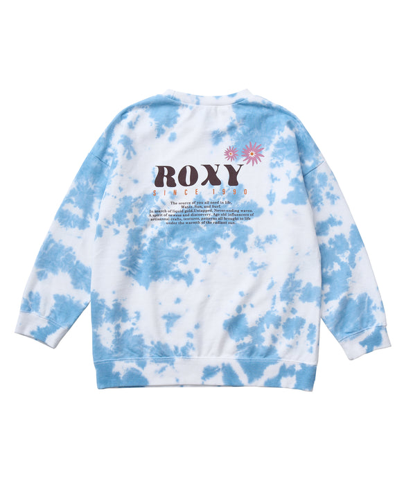Roxy MINI SUN AND SURF L/S TEE キッズ タイダイ長袖Tシャツ