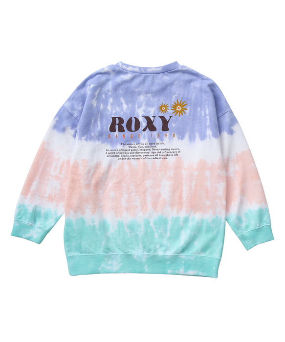 Roxy MINI SUN AND SURF L/S TEE キッズ タイダイ長袖Tシャツ