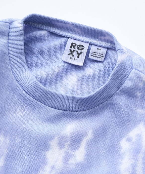 Roxy MINI SUN AND SURF L/S TEE キッズ タイダイ長袖Tシャツ