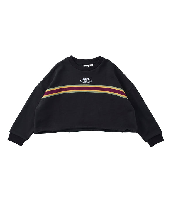 Roxy MINI HORIZON キッズ ドロップショルダートップス 丈短め