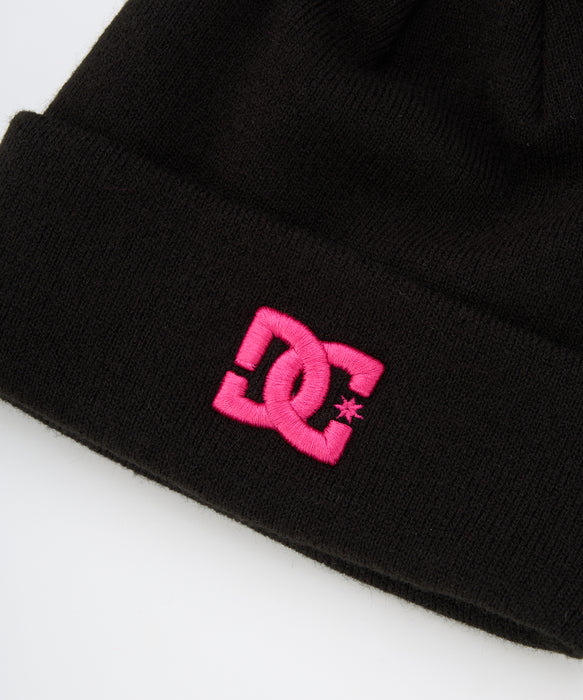 star team ビーニー　ピンク、黒色　リバーシブル OUTLET FAMILY SALE】DC Shoes 25 KD DOUBLE WATCH STAR ビーニー キッズ