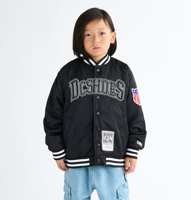 DC Shoes 25 KD VARSITY JACKET キッズ トップス アウター スタジアムジャケット