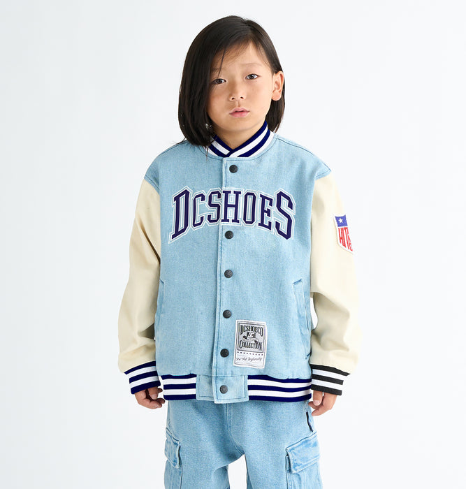 DC Shoes 25 KD VARSITY JACKET キッズ トップス アウター スタジアムジャケット